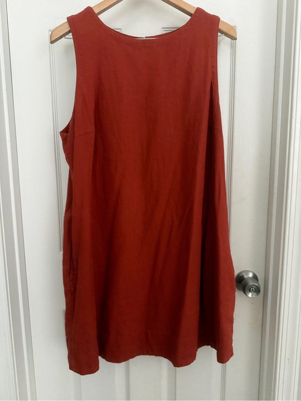 Old Navy Rust Red Sleeveless A-Line Dress